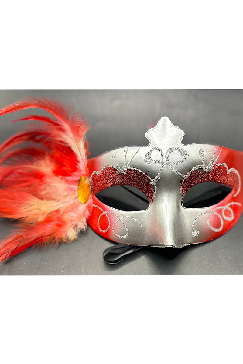 Side Feather Mask