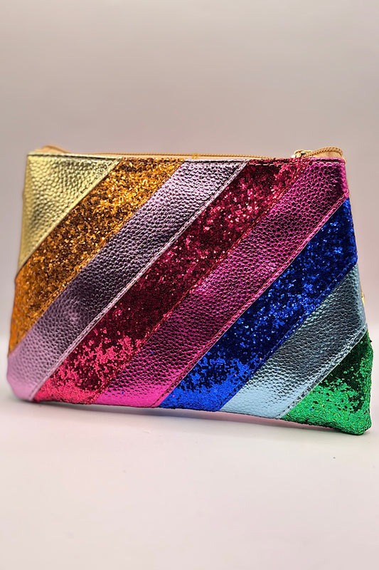 Multicolor Glitter Hand Bag