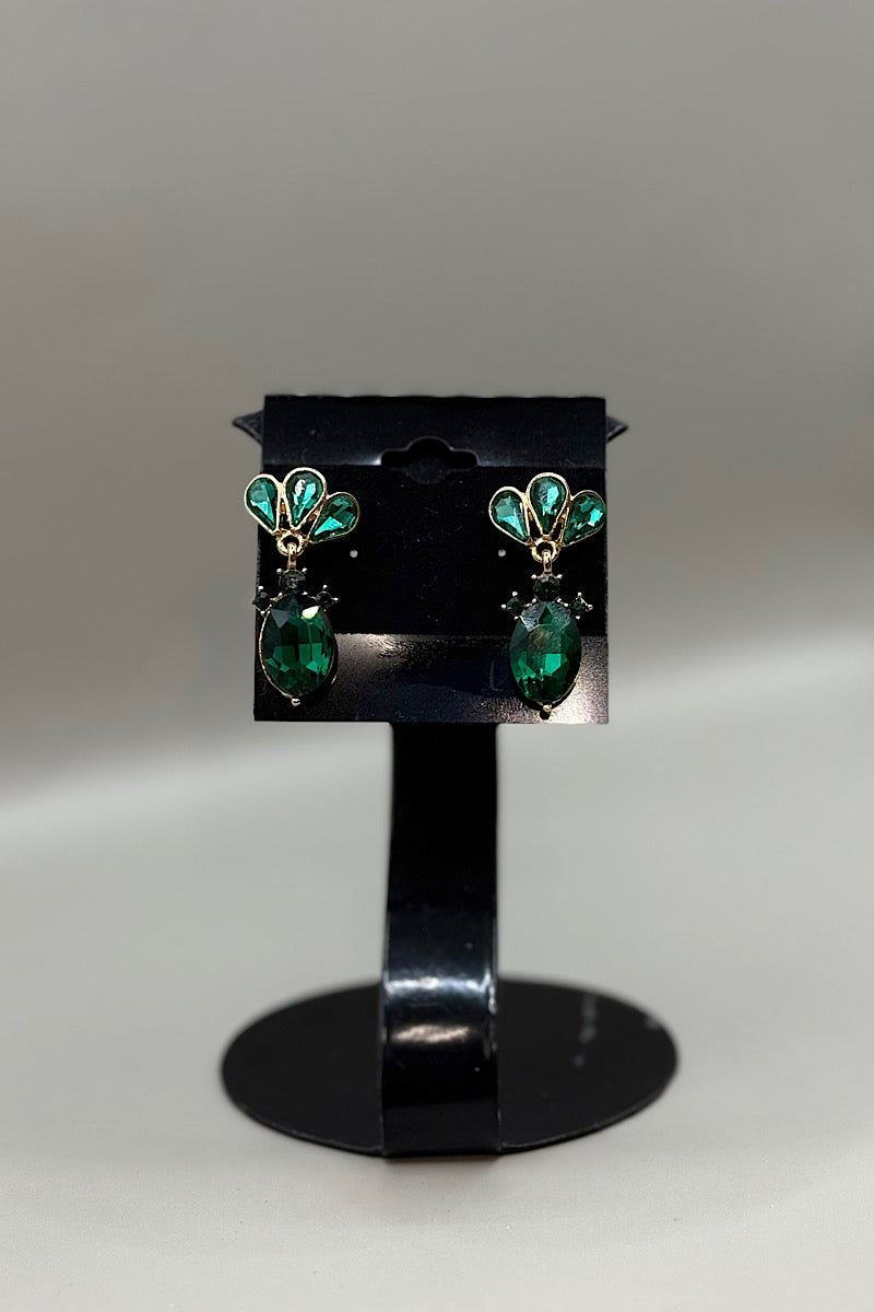 Earring- Silver Iridescent Collection