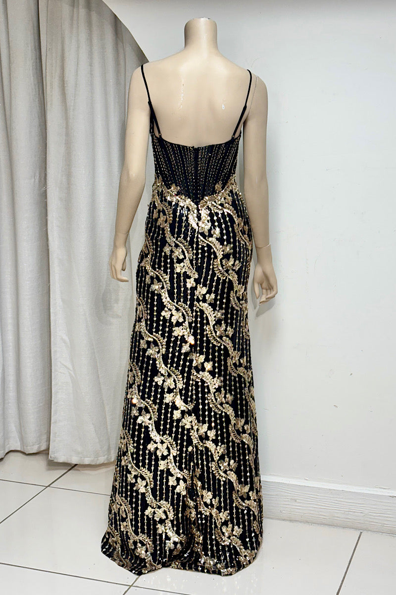 Full Sequin Side Split Formal