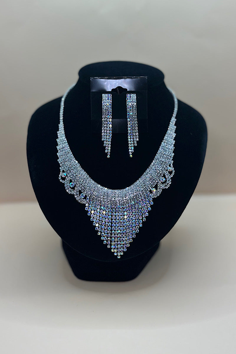 Jewelry Set- Silver Iridescent Collection