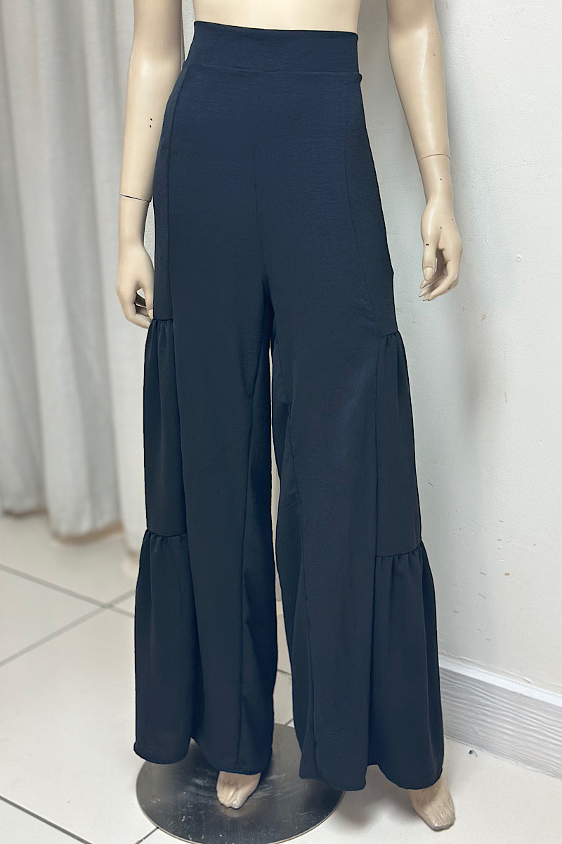 Tiered Wide Leg Pant