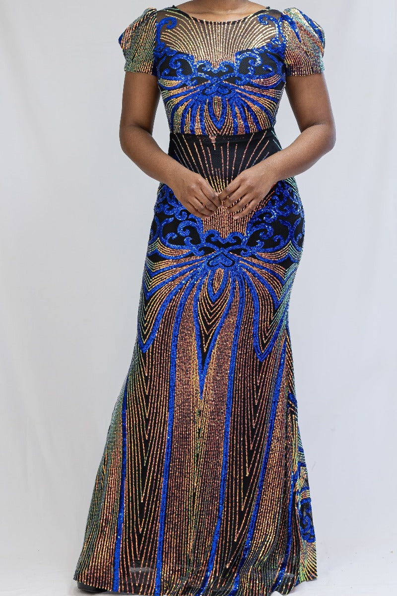 Holographic Sequin Formal Dress Flaunt It Holographic Sequin Formal Dress Flaunt It