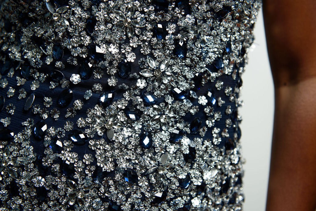 Bejeweled Back-Out Mermaid Formal