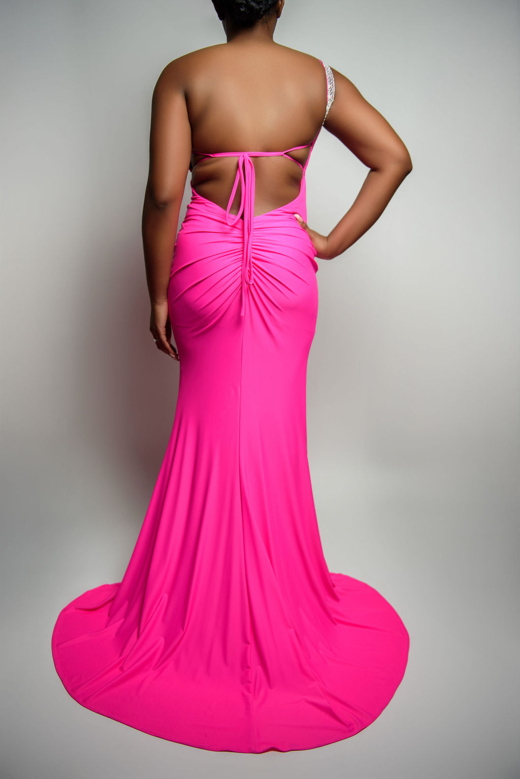 One Shoulder Jewel Formal