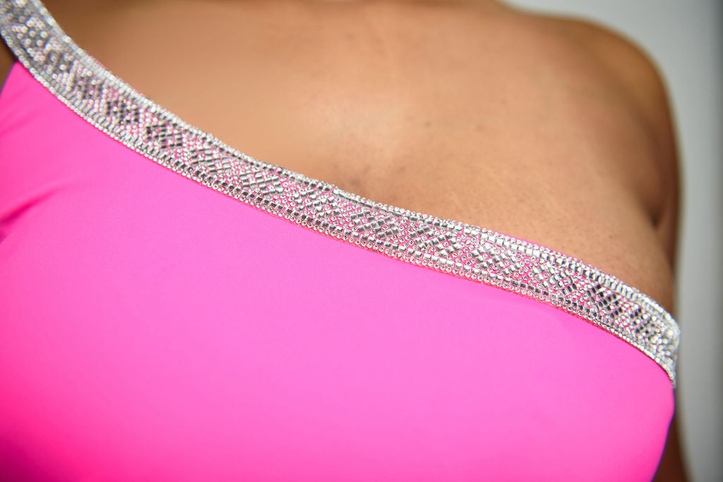 One Shoulder Jewel Formal