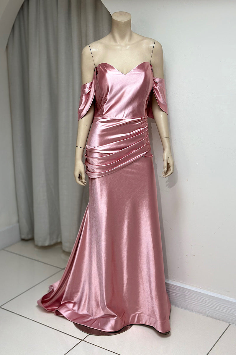Sweetheart Neckline Front Sash Formal