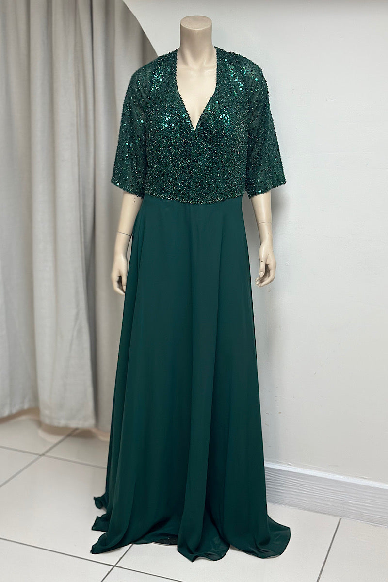 Beaded Flowy Chiffon Formal