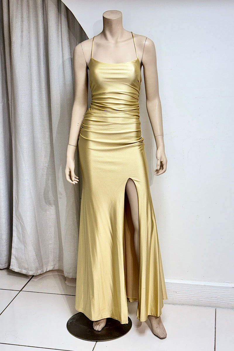 Fitted Spaghetti Strap Formal