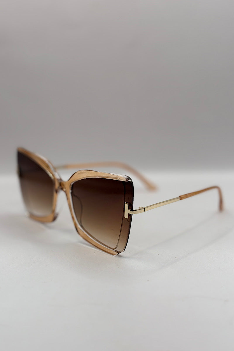 Large Square Frame Sunglasses