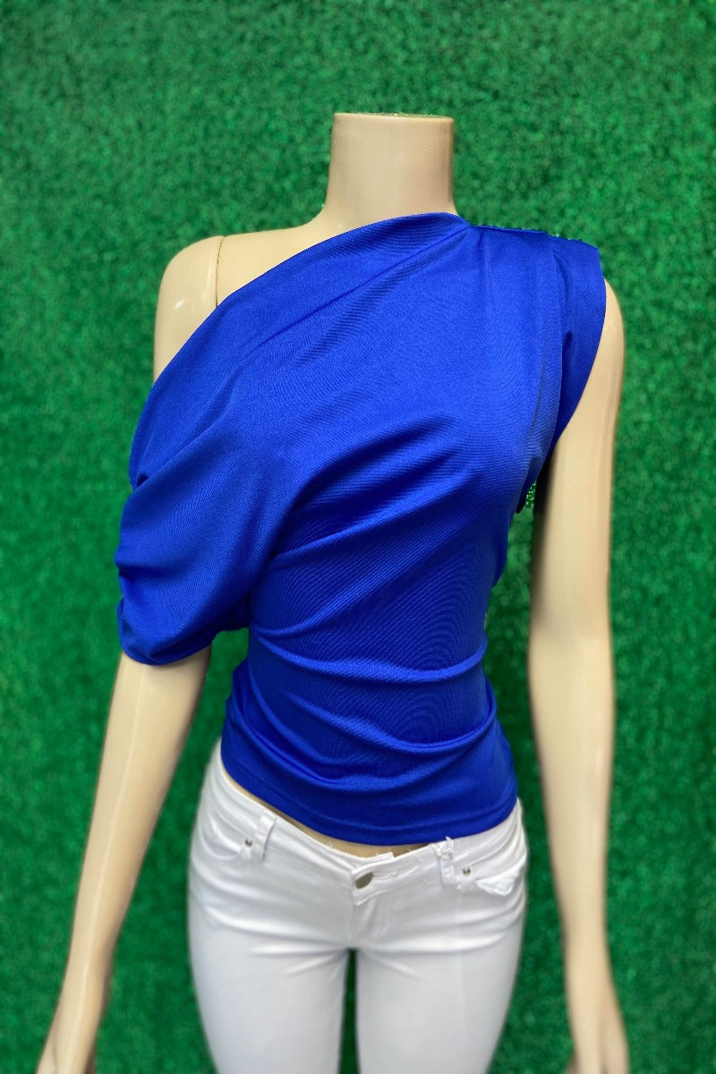 One-Shouldered Fitted Top