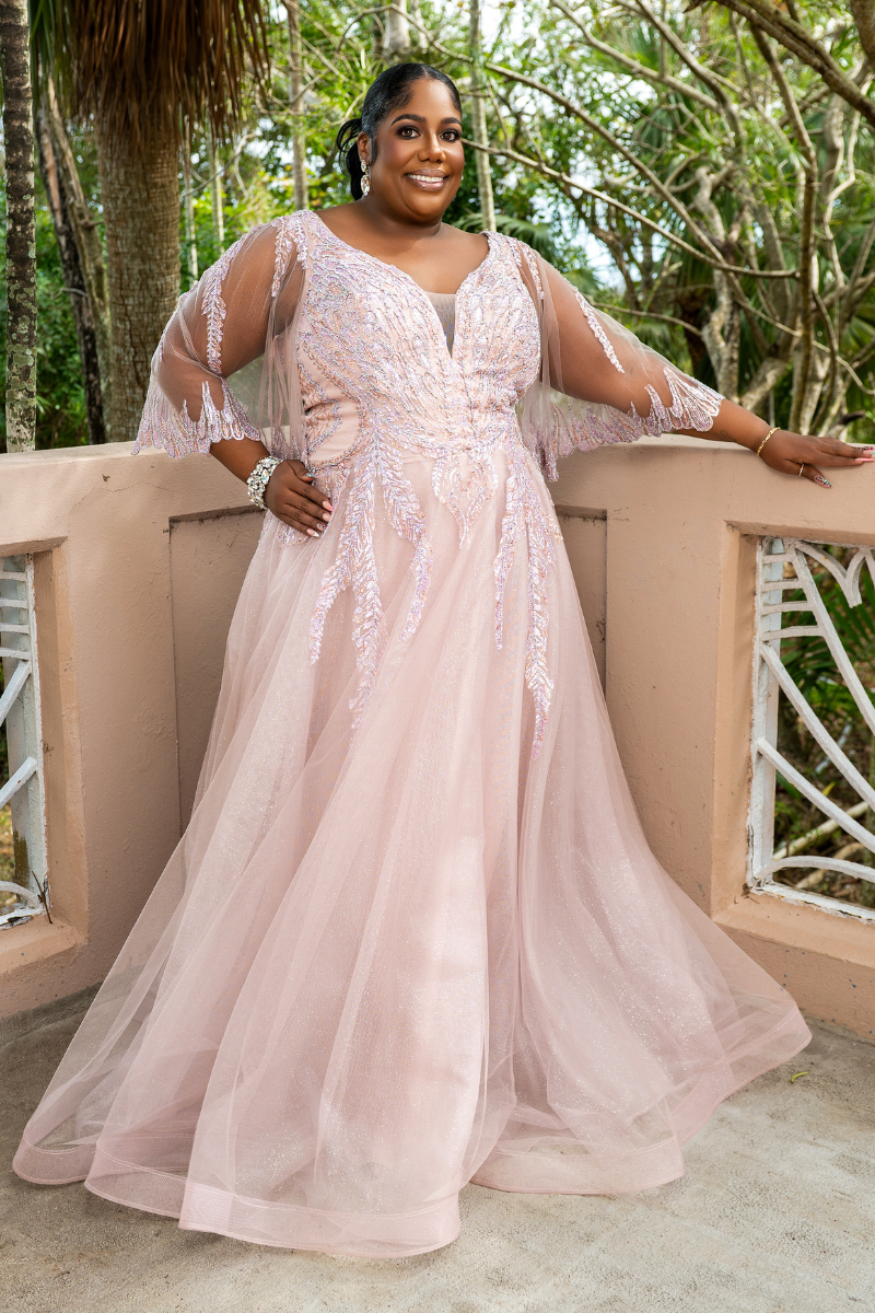 V-Neck Beaded Formal