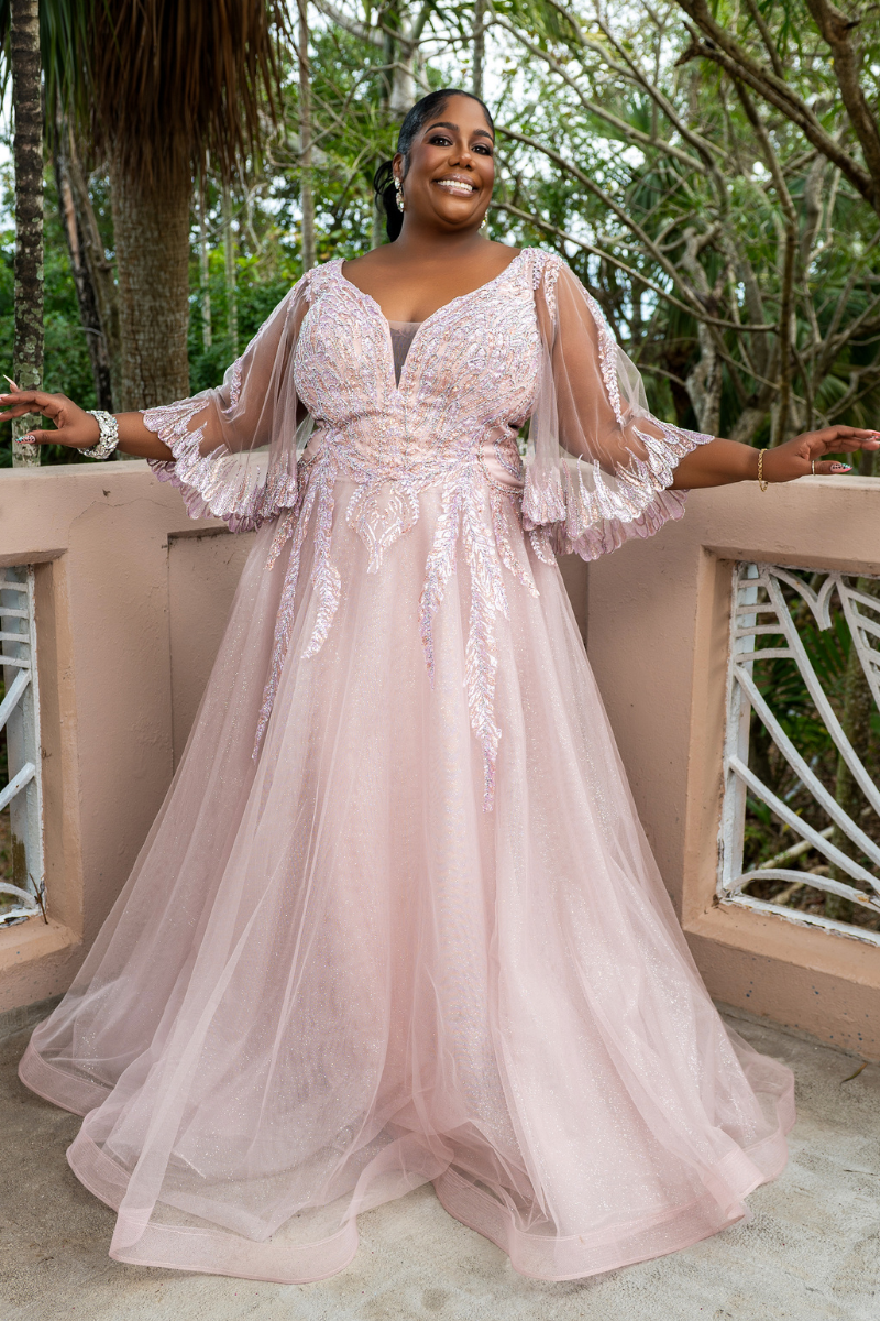V-Neck Beaded Formal