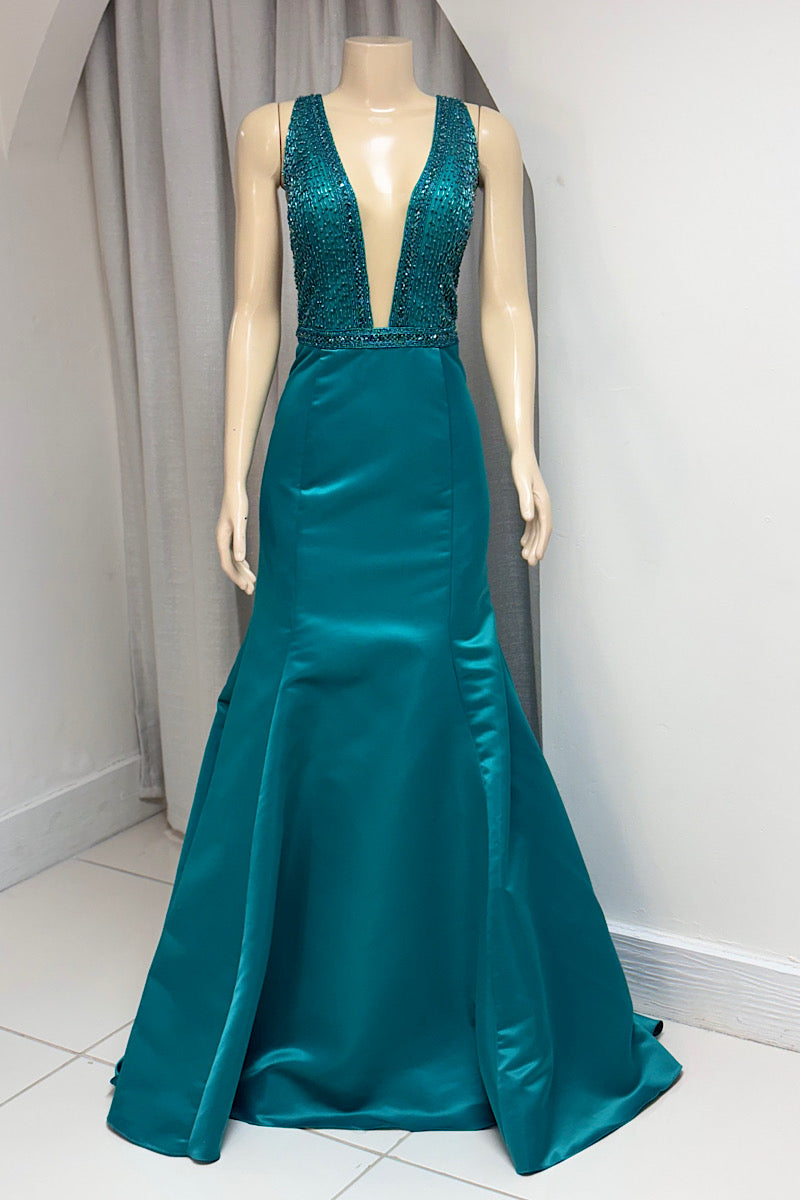 Teal Green Mermaid Formal