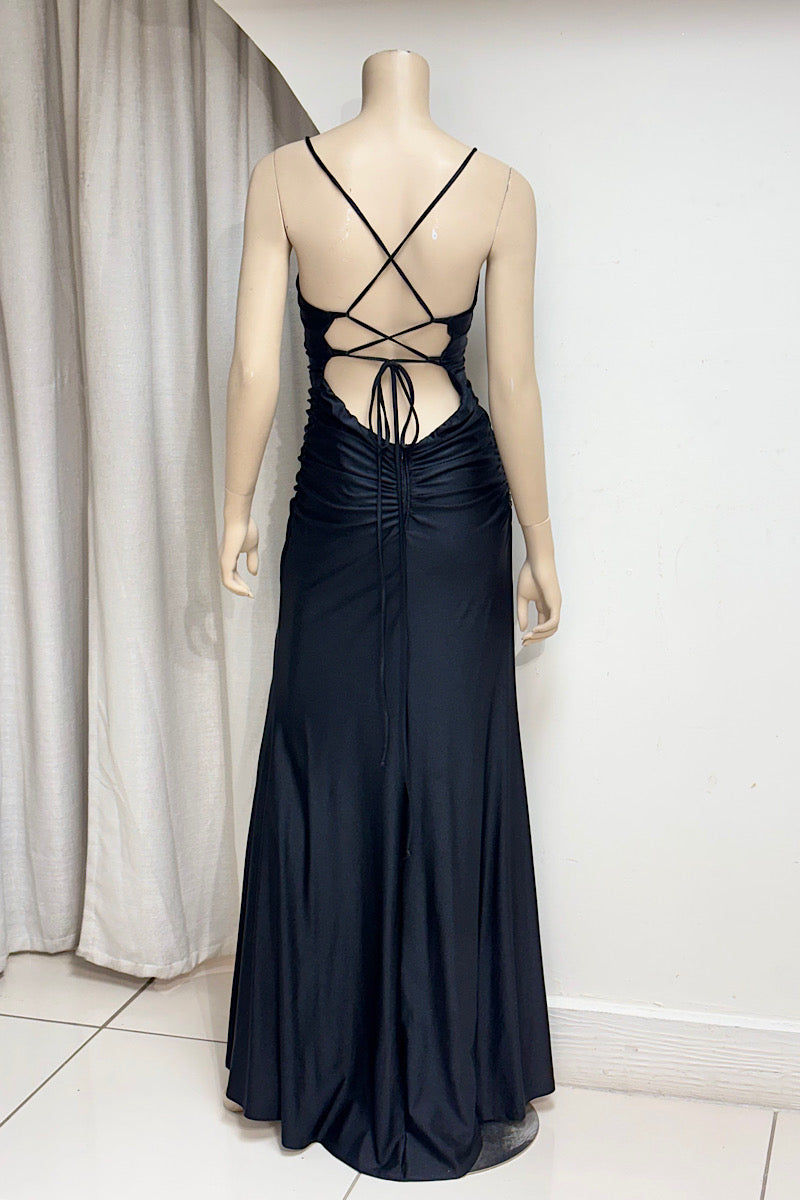 Fitted Spaghetti Strap Formal