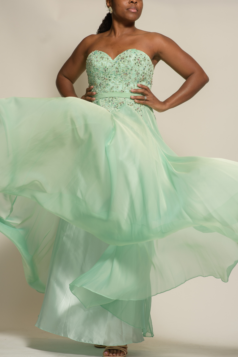 Mint Green Tube Formal