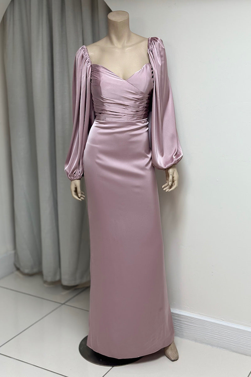 Satin Sweetheart Neckline Semi-Formal