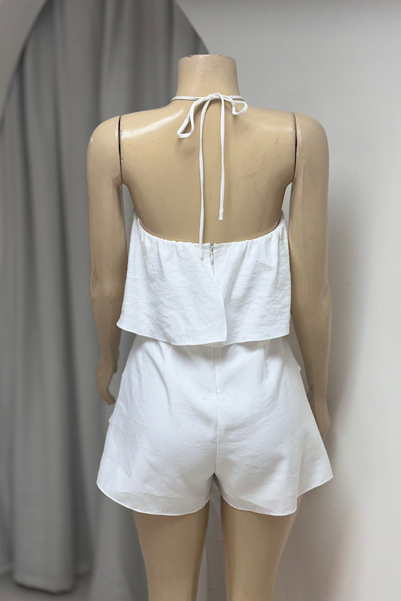 Layered Shorts Romper