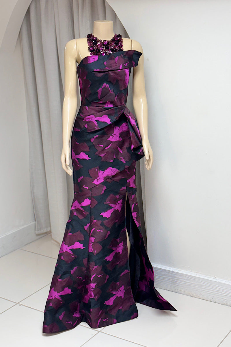 Fuschia Flower Baroque Formal