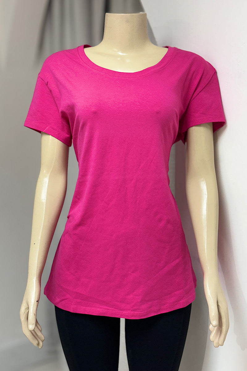 Curvy Round Neck T-Shirt