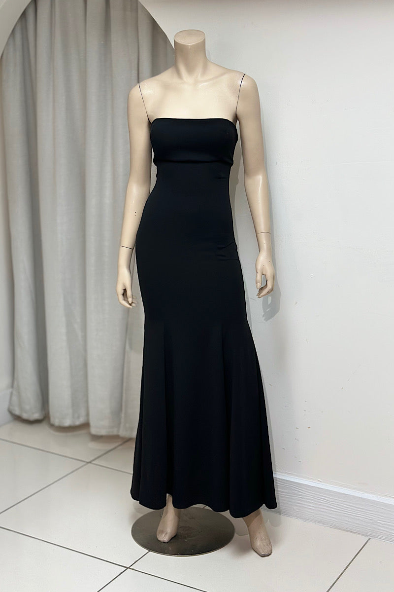 Strapless Drawstring Back Formal