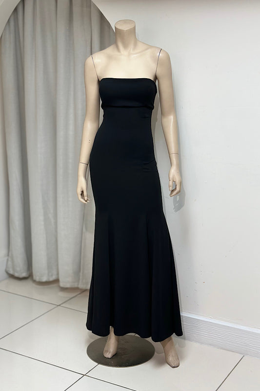 Strapless Drawstring Back Formal
