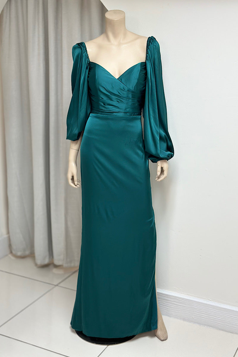 Satin Sweetheart Neckline Semi-Formal
