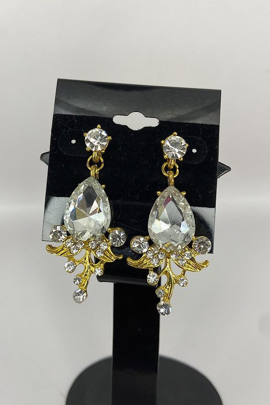 Earring- Gold Clear Collection