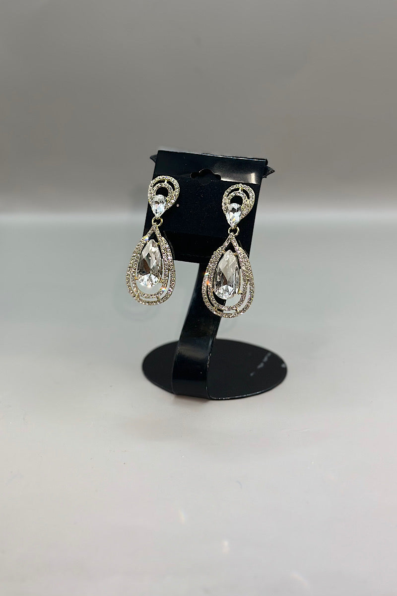 Earring- Gold Clear Collection