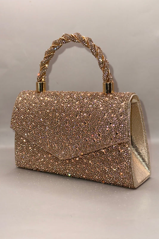 Twined Handle Envelope Hand Bag