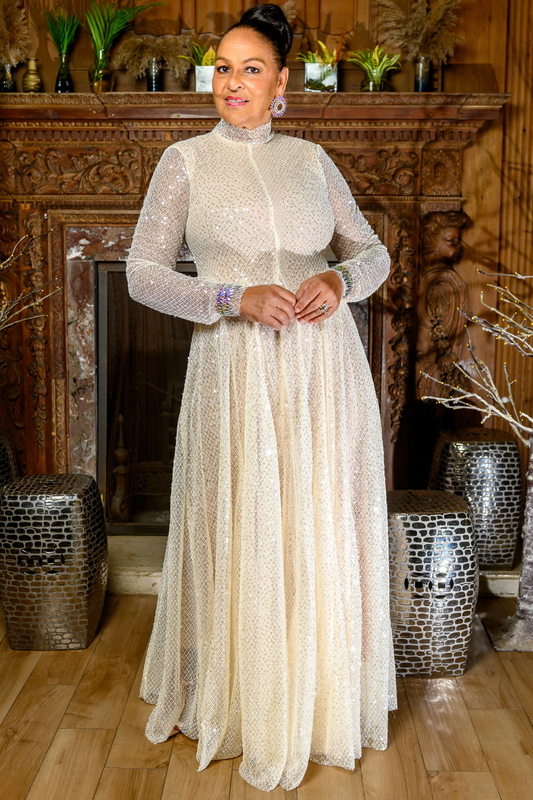 Sequin Princess Seam Dress