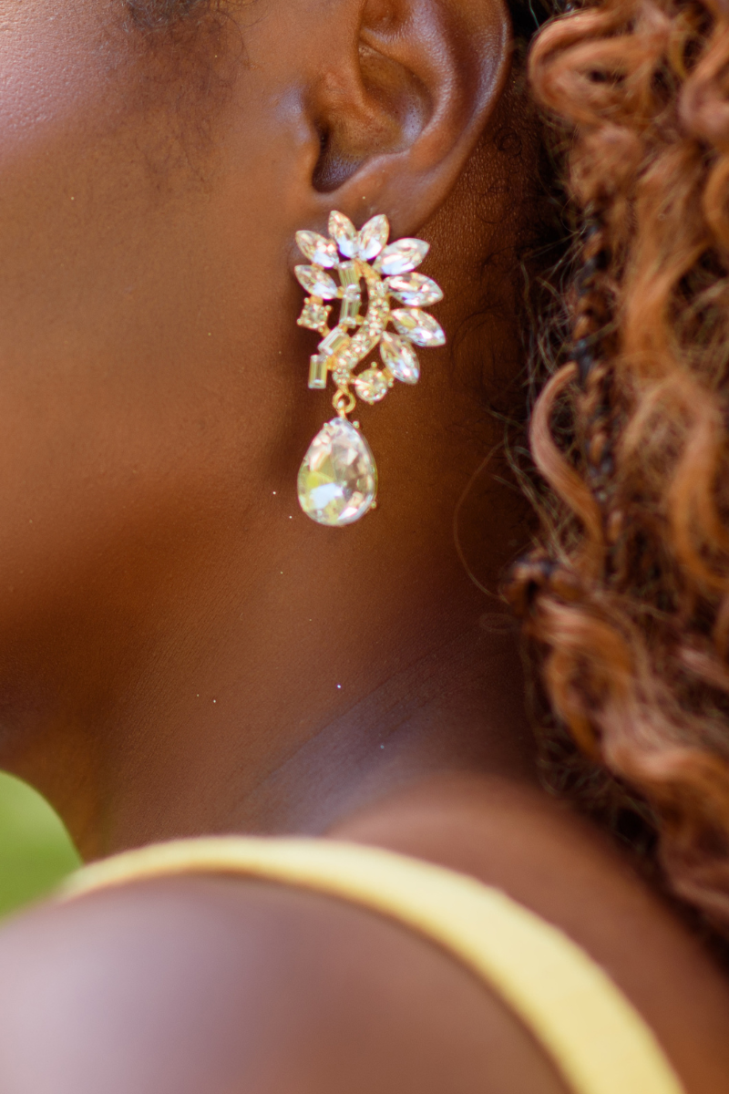Earring- Gold Clear Collection