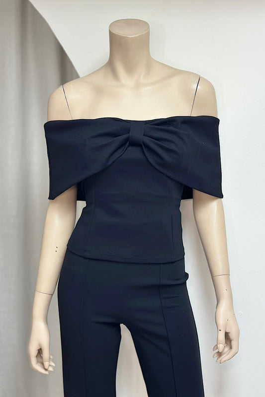 Off-Shoulder Bow Top