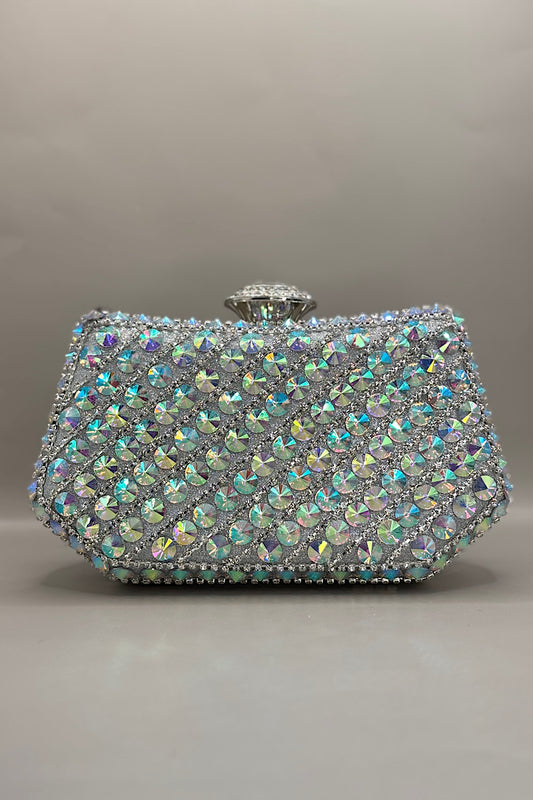 Irregular Hex Gem Clutch Bag