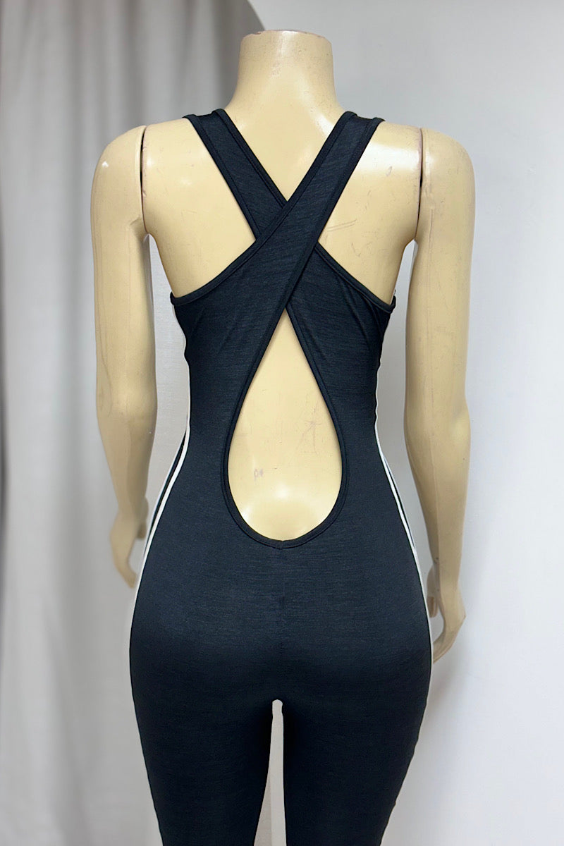 Black Sleeveless Bodysuit