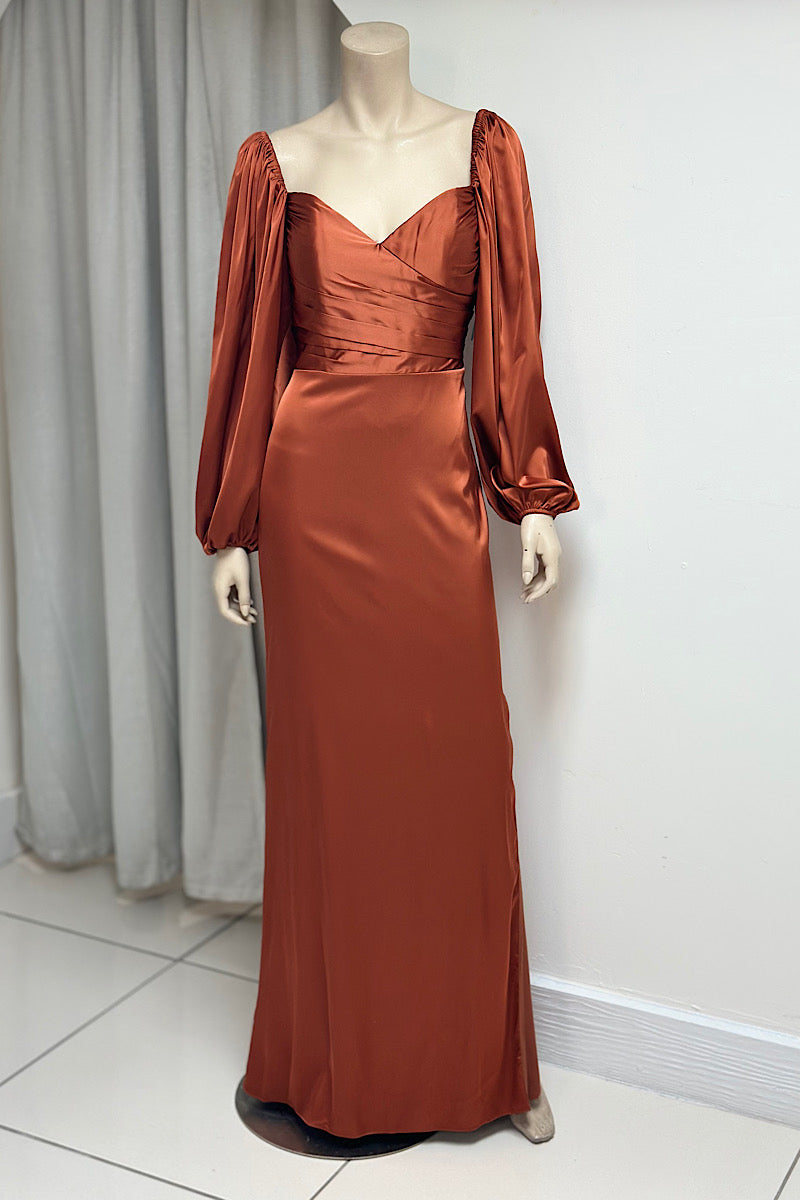 Satin Sweetheart Neckline Semi-Formal