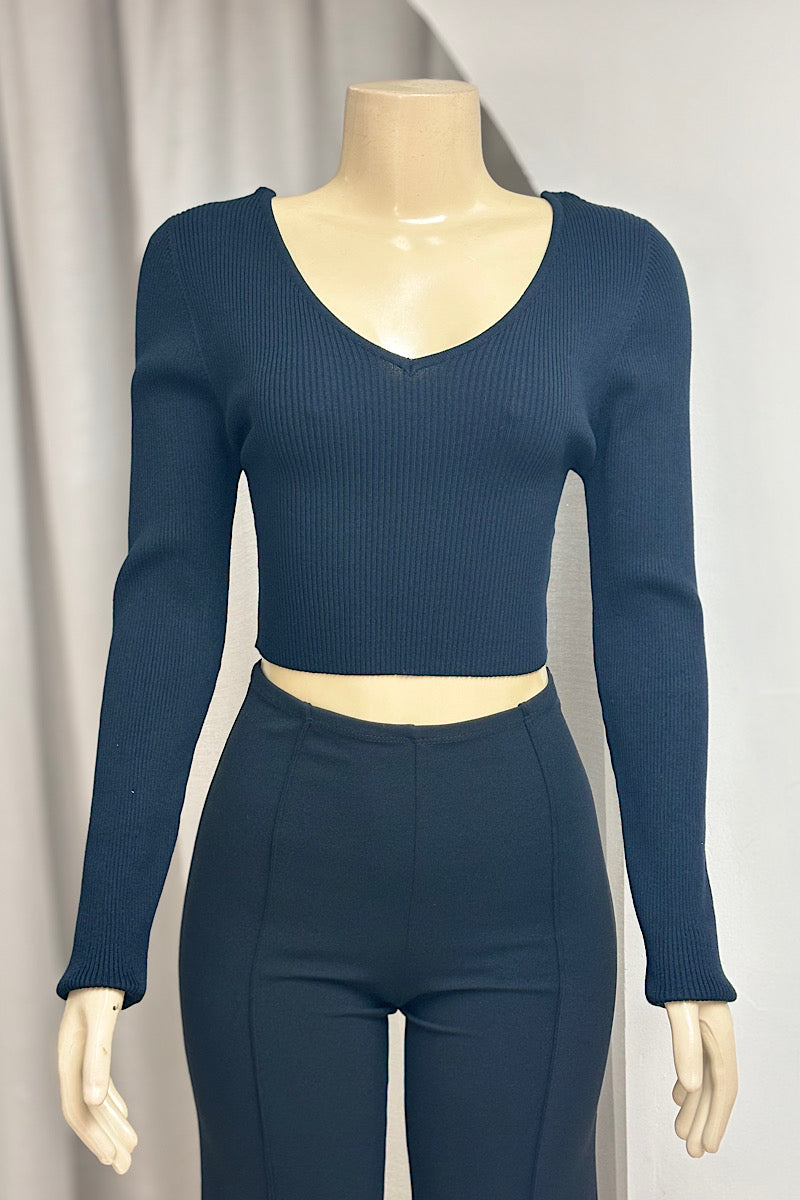 Crop Long Sleeve Top