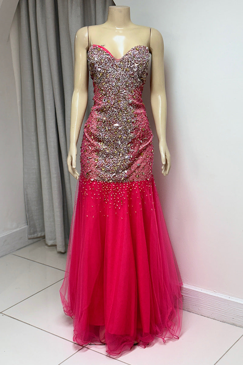 Sparkled Tube Formal Dress