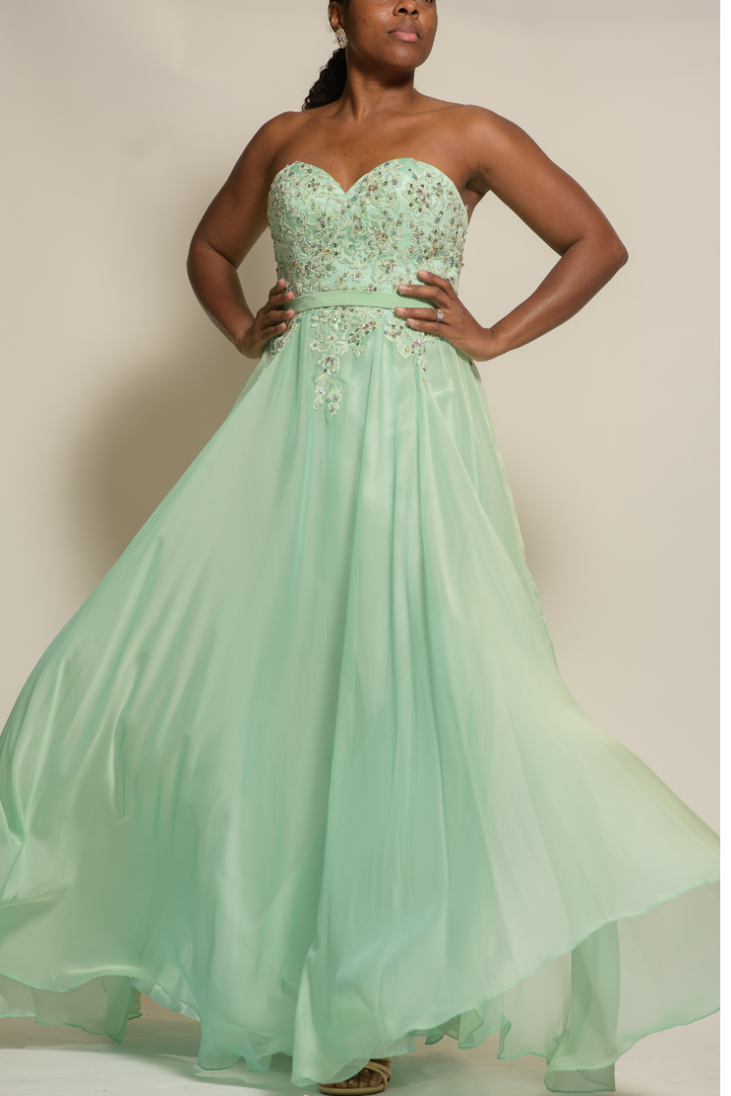 Mint Green Tube Formal