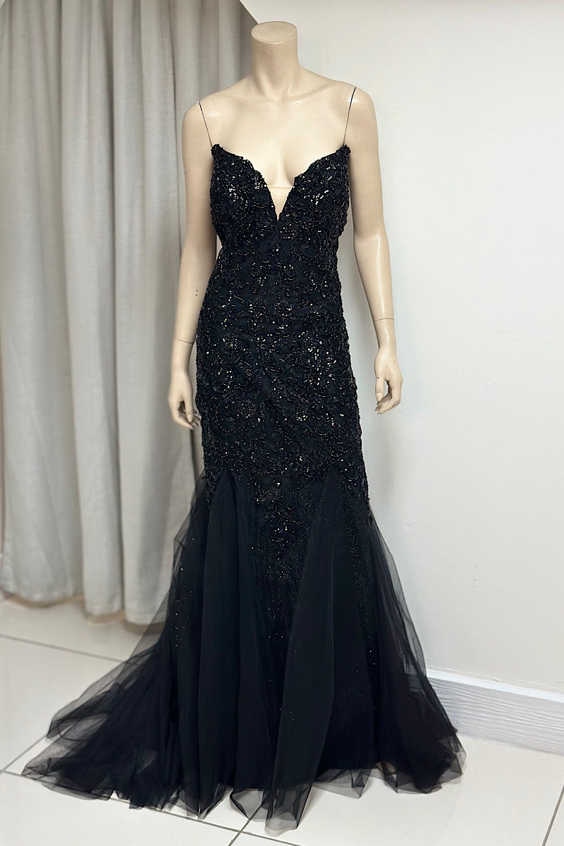 Beaded Mermaid Formal Dress With Bolero