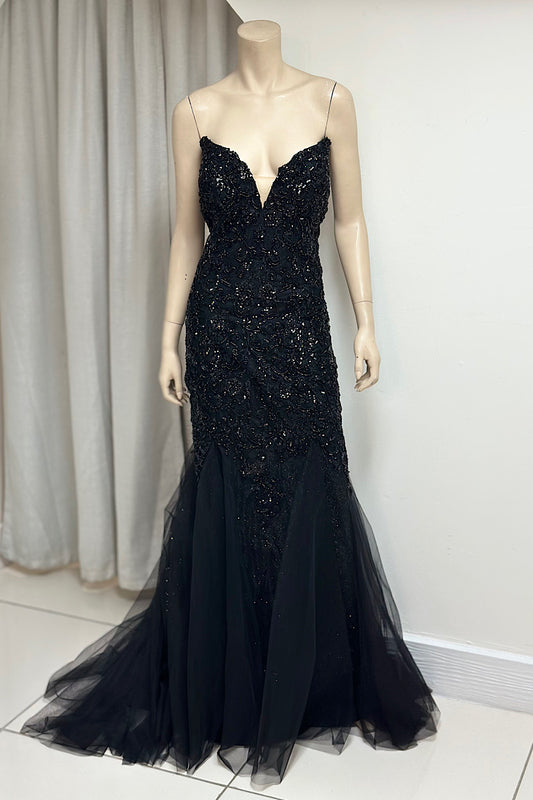 Beaded Mermaid Formal Dress With Bolero