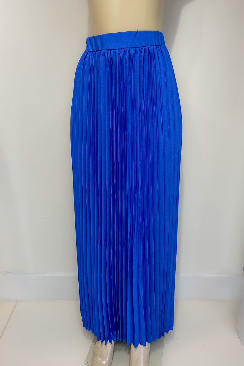 Long Pleated Skirt