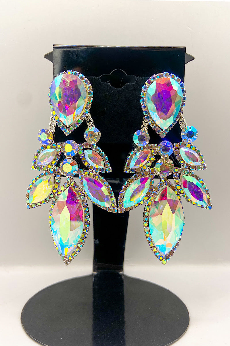 Earring- Silver Iridescent Collection 26