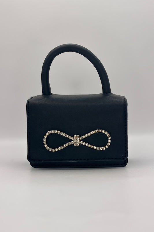 Mini Rhinestone Bow Hand Bag