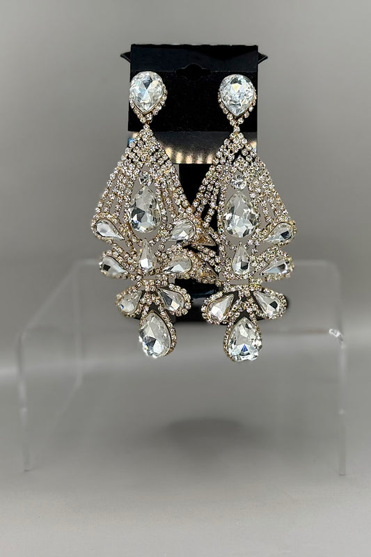 Earring- Gold Clear Collection