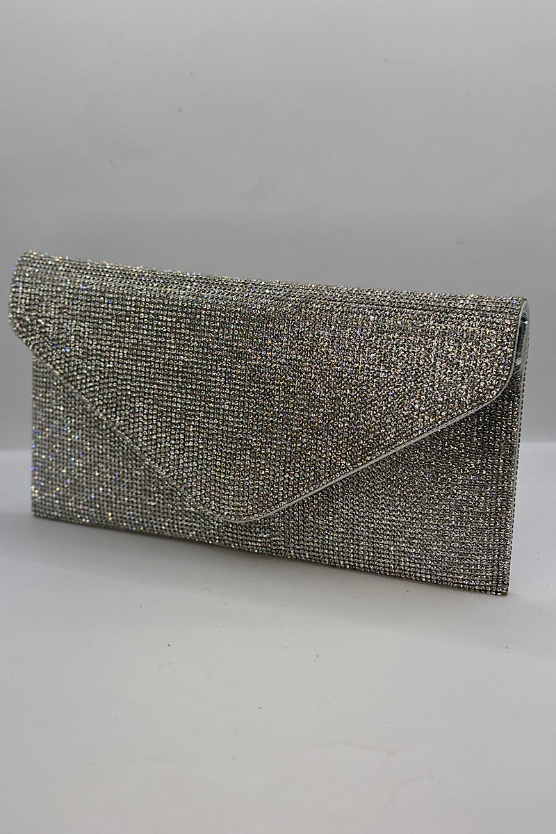 Rhinestone Envelope Clutch