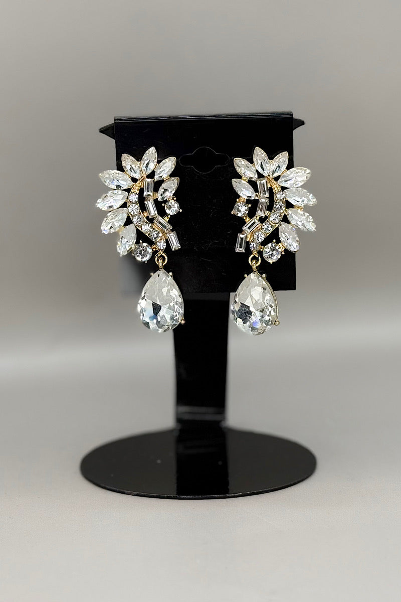 Earring- Gold Clear Collection