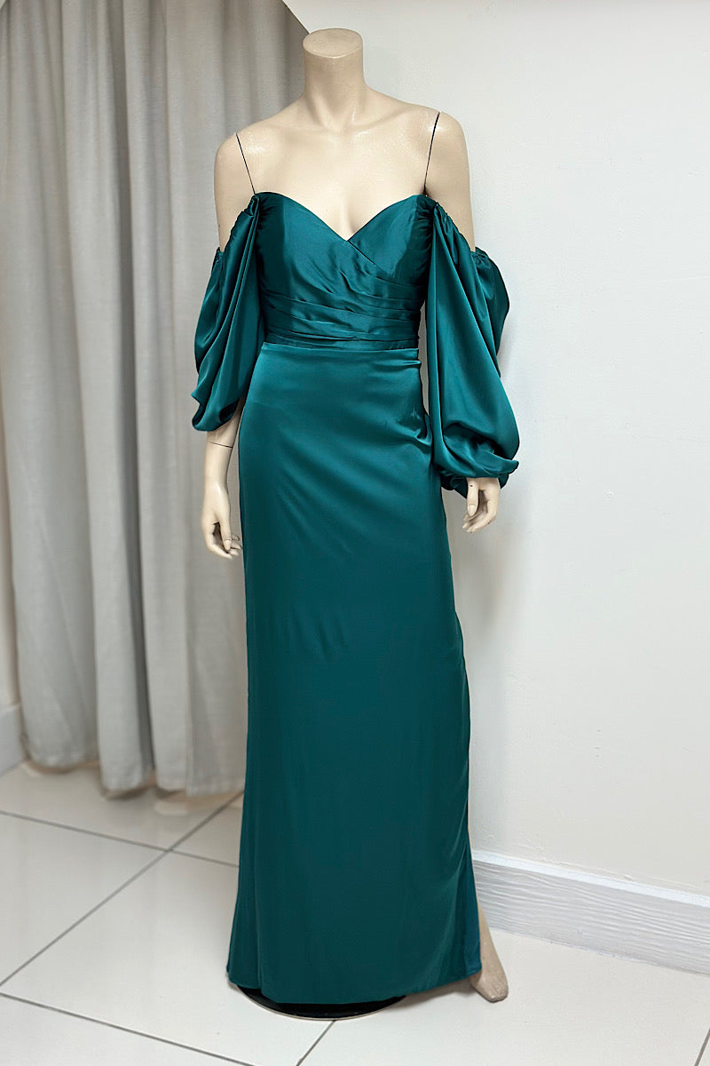 Satin Sweetheart Neckline Semi-Formal
