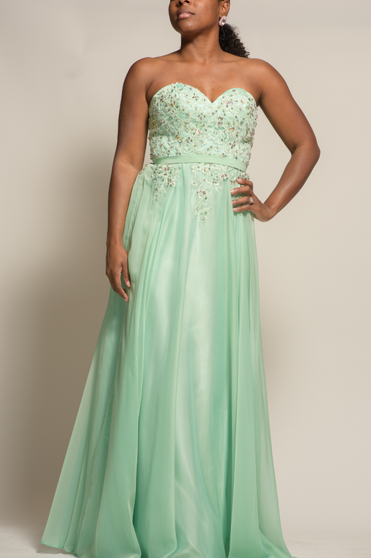 Mint Green Tube Formal