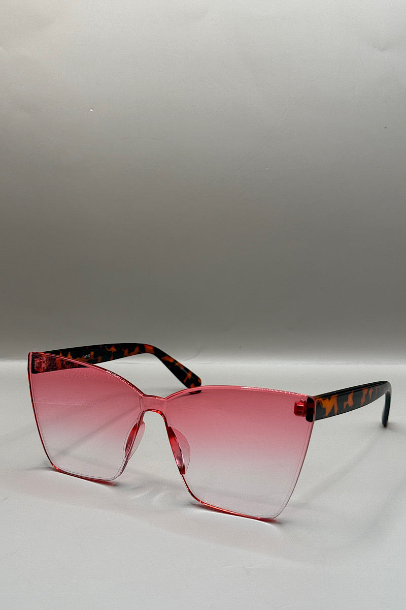 Ombre Square Frame Sunglasses